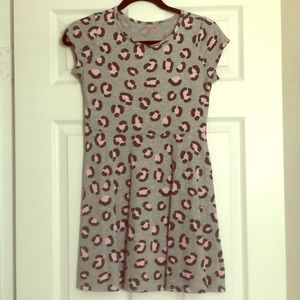 Cat & Jack leopard print dress, girl’s L 10/12